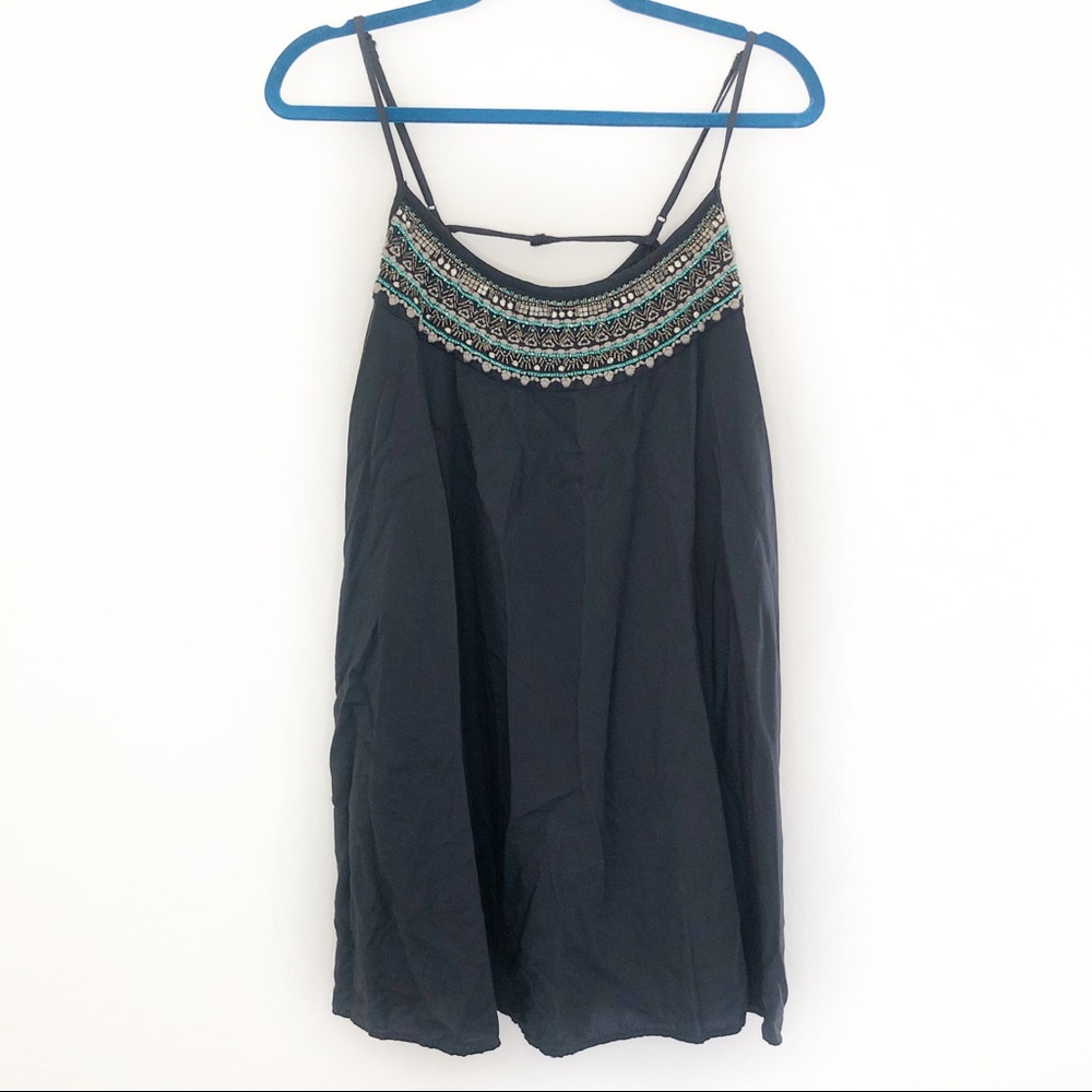 🐝 3/$20 American Eagle Turquoise Beaded Embellished Tunic